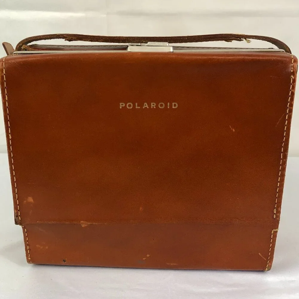 Vintage Polaroid Model 80 Land Camera With Wink Light And Flash In Case
